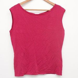 NWT White House Black Market Sleeveless Tie Back Bodice Medium Pink Thrill